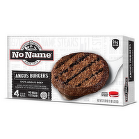 No Name 100% Angus Beef Burgers, 21.32 Ounce