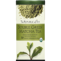 The Republic of Tea Organic Double Green Matcha Tea, 50 Each