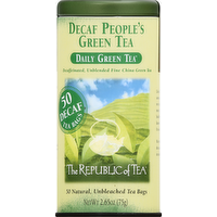 The Republic of Tea Decaf People's Green Tea, 50 Each