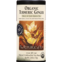The Republic of Tea Organic Turmeric Ginger Tea, 50 Each