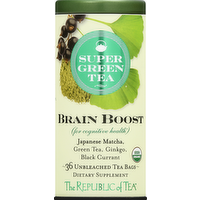 The Republic of Tea Organic Brain Boost SuperGreen Tea, 36 Each
