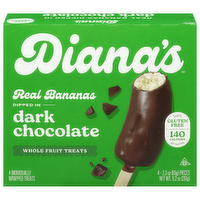 Diana's Real Bananas Halves in Dark Chocolate, 9.2 Ounce