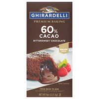 Ghirardelli Chocolate 60% Cacao Bittersweet Chocolate Premium Baking Bar, 4 Ounce