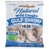 Premier Gold Raw Gulf Shrimp 16-20 CT, 16 Ounce