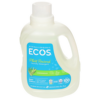 Earth Friendly Products ECOS Lemongrass Liquid Laundry Detergent, 100 Ounce