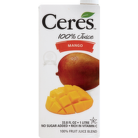 Ceres Mango 100% Fruit Juice Blend - Kosher for Passover, 33.8 Ounce