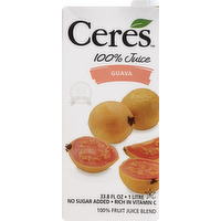 Ceres Guava 100% Fruit Juice Blend - Kosher for Passover, 33.8 Ounce