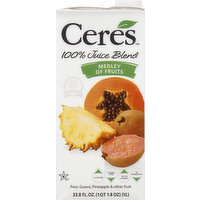 Ceres Medley of Fruits 100% Juice Blend - Kosher for Passover, 33.8 Ounce