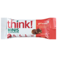 think! Minis Girl Scouts Chocolate Peanut Butter Protein Snack Bar, 0.92 Ounce