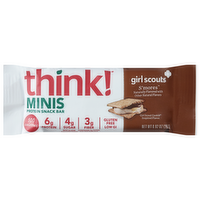 think! Minis Girl Scouts S'mores Protein Snack Bar, 0.92 Ounce