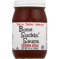 Bone Suckin' Thicker Style Barbecue, Grilling & Marinating Sauce, 18 Ounce
