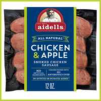 Aidells Chicken & Apple Smoked Sausage, 12 Ounce