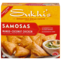 Sukhi's Samosas Mango Coconut Chicken with Chutney, 10 Ounce