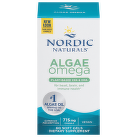 Nordic Naturals Algae Omega Soft Gels, 60 Each