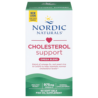 Nordic Naturals Cholesterol Support Fish Oil Supplement Softgels, 60 Each