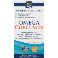 Nordic Naturals Omega Curcumin Soft Gels, 60 Each