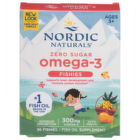 Nordic Naturals Omega-3 Fishies 300mg Gummies, 36 Each