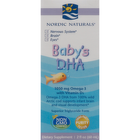 Nordic Naturals Baby's DHA Omega-3 with Vitamin D3 1050mg Liquid, 2 Ounce