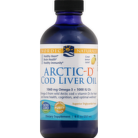 Nordic Naturals Arctic-D Cod Liver Oil Liquid, 8 Ounce