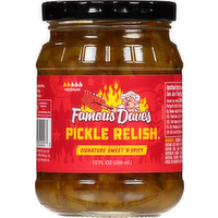 Famous Dave's Medium Signature Sweet 'N Spicy Pickle Relish, 10 Ounce