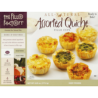 The Fillo Factory Assorted Quiche in Fillo Cups, 6.25 Ounce