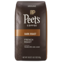 Peet's Coffee Ground French Roast Dark Roast Coffee, 18 Ounce