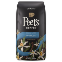 Peet's Coffee Ground Vanilla Flavored Coffee, 10 Ounce