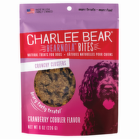 Charlee Bear Bearnola Bites Natural Dog Treats Cranberry Cobbler, 8 Ounce