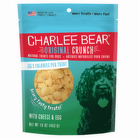 Charlee Bear Original Crunch Natural Dog Treats with Cheese & Egg, 16 Ounce