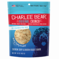 Charlee Bear Original Crunch Natural Dog Treats Chicken Soup & Garden Veggie, 16 Ounce