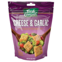 Fresh Gourmet Premium Cheese & Garlic Croutons, 5 Ounce