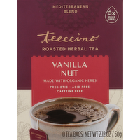 Teeccino Vanilla Nut Roasted Herbal Tea, 10 Each