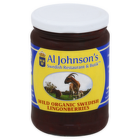 Al Johnson's Wild Organic Swedish Lingonberries, 14 Ounce