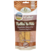 Nothin' to Hide Delicious Peanut Butter Flavor 5" Small Rolls Rawhide Alternative Premium Dog Chews, 2 Each