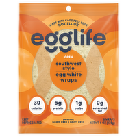 Egglife Southwest Style Egg White Wraps, 6 Each