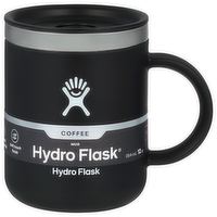 Hydro Flask Black Stainless Steel Coffee Mug, 12 Ounce