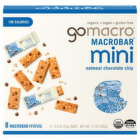 GoMacro Oatmeal Chocolate Chip Mini MacroBars, 8 Each