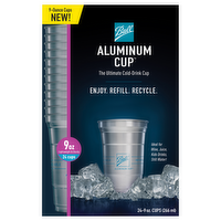 Ball Aluminum Cups 9oz, 24 Each
