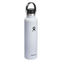 Hydro Flask White Standard Mouth Stainless Steel Water Bottle, 24 Ounce