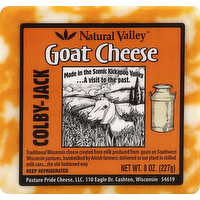 Natural Valley Colby Jack Goat Cheese, 8 Ounce