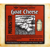 Natural Valley Muenster Goat Cheese, 8 Ounce