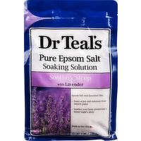 Dr Teal's Soothe & Sleep Pure Epsom Salt Soaking Solution with Lavender, 48 Ounce