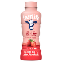 Fairlife 2% Reduced Fat Strawberry Ultra-Filtered Milk, 14 Ounce