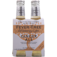 Fever-Tree Refreshingly Light Ginger Ale, 4 Each