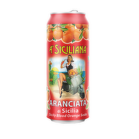 A' Siciliana Aranciata di Sicilia Sicily Blood Orange Soda, 330 Millilitre