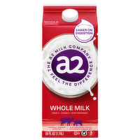 a2 Whole Milk, 0.5 Gallon