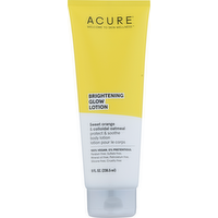 Acure Brightening Glow Sweet Orange & Colloidal Oatmeal Lotion, 8 Ounce