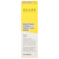 Acure Oil Free Brightening Vitamin C & Ferulic Acid Serum, 1 Ounce