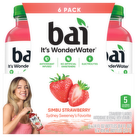 Bai Simbu Strawberry Flavored Antioxidant Water Beverages, 6 Each