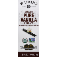 Watkins Organic Pure Vanilla Extract, 2 Ounce